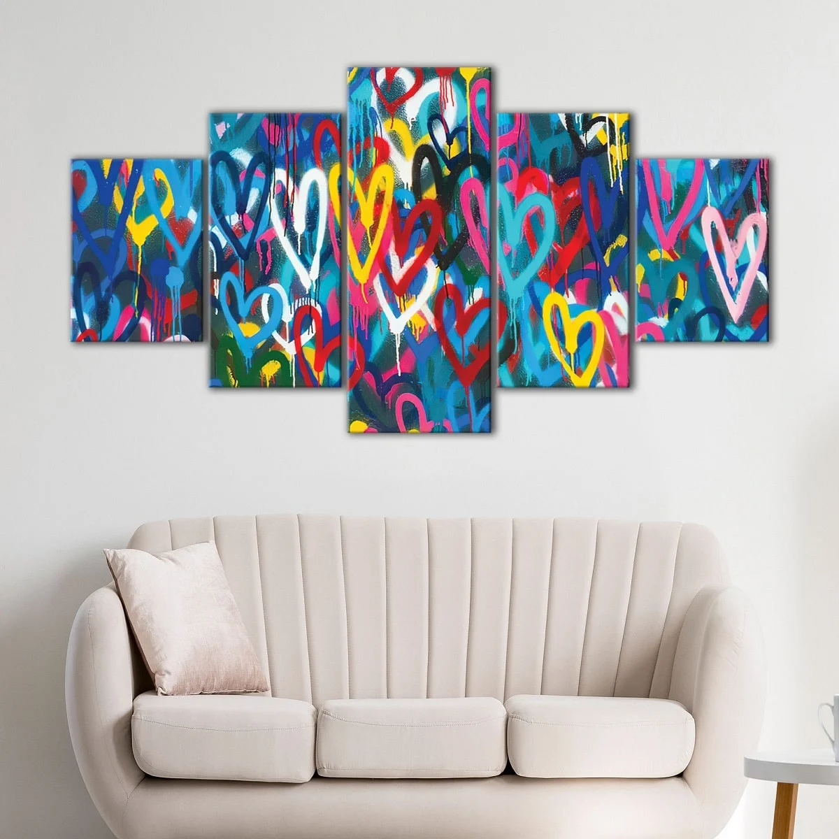 Love Hearts canvas art