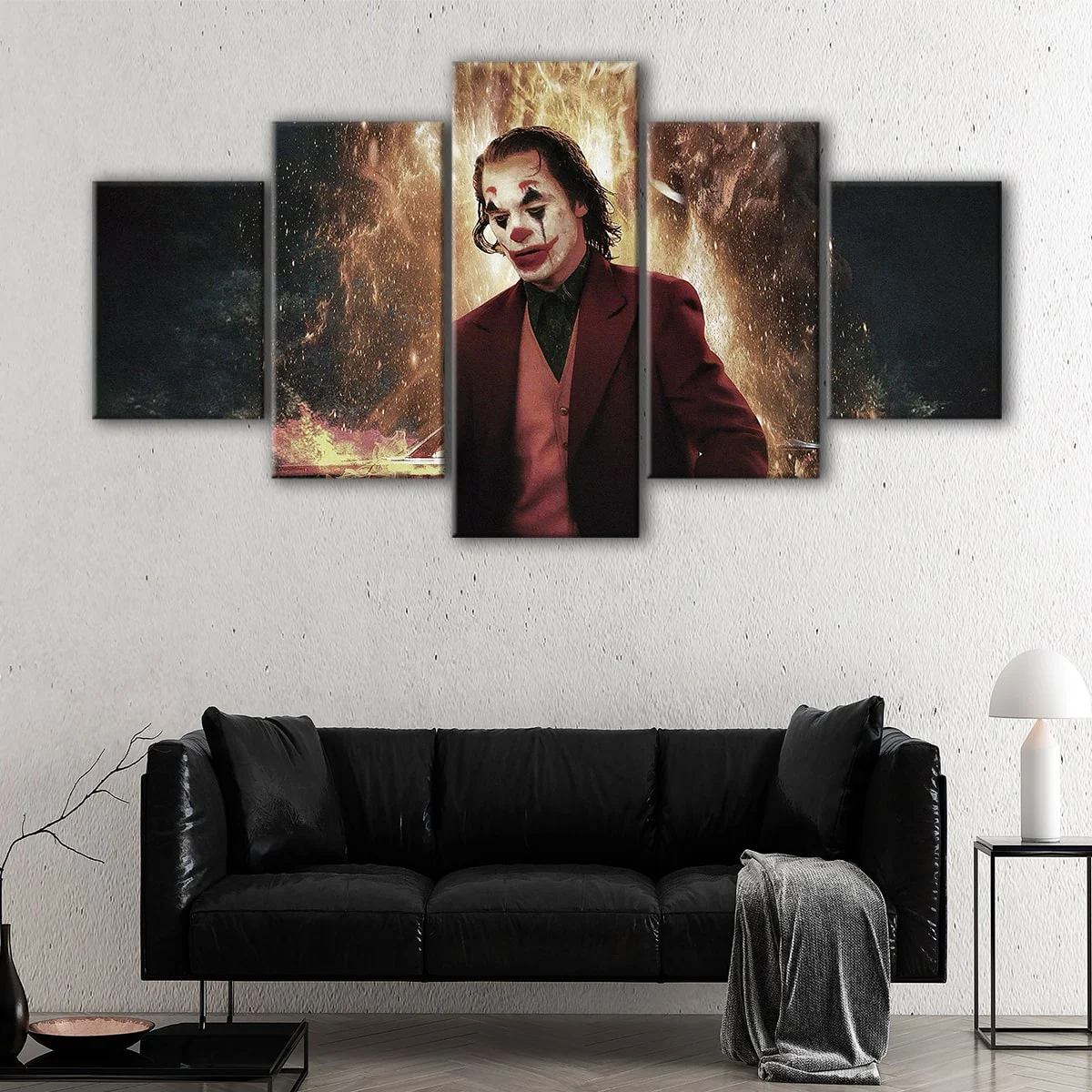 Joker in Fire canvas art