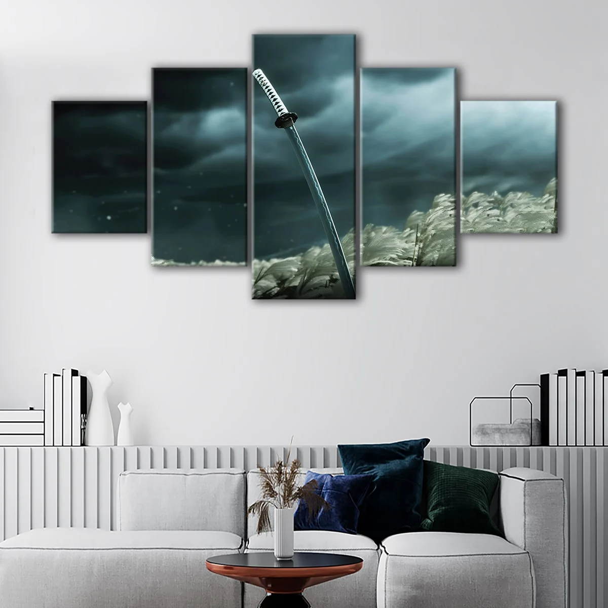 Katana Sword in Wind canvas art