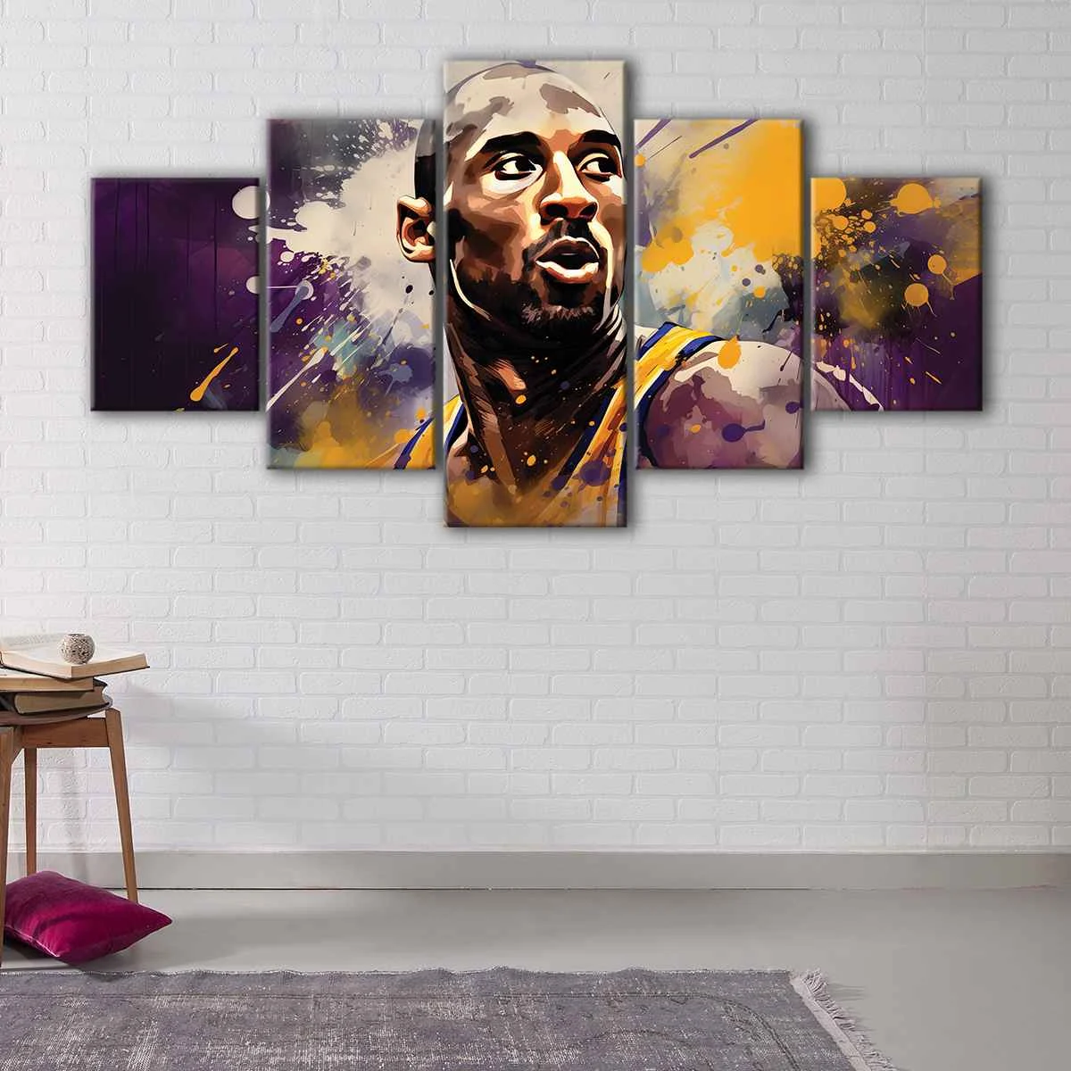 kobe bryant canvas art