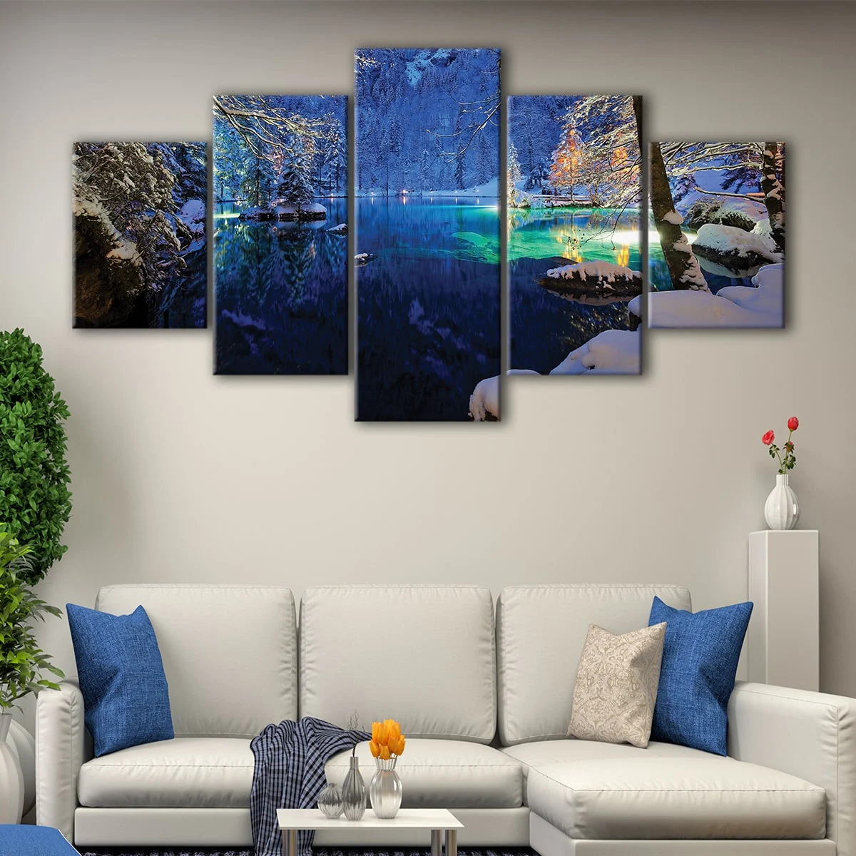 Lake Blausee canvas art