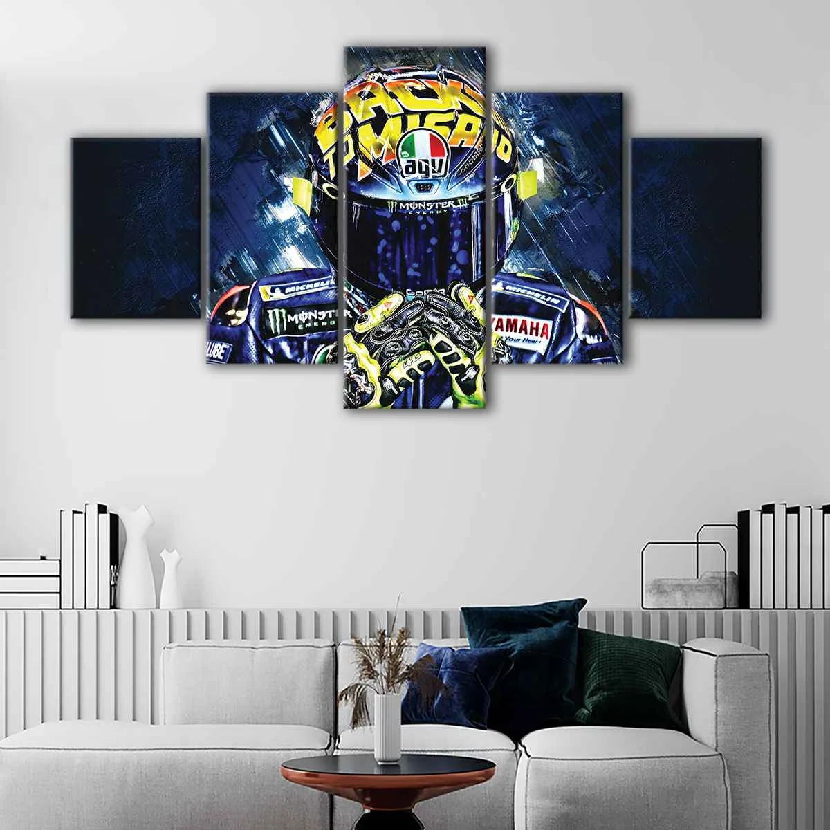 MotoGP Helmet canvas art