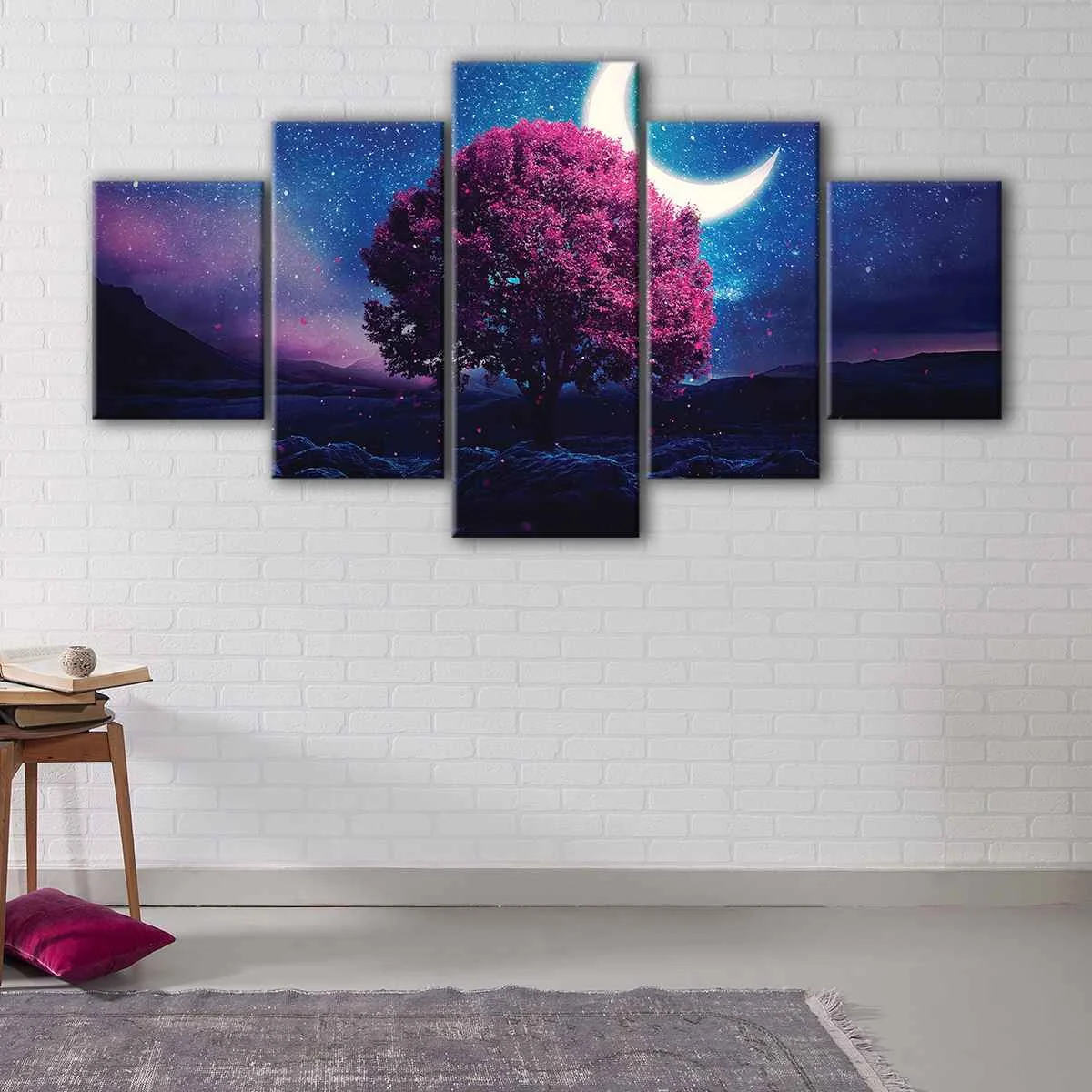 Pink Love Tree canvas art