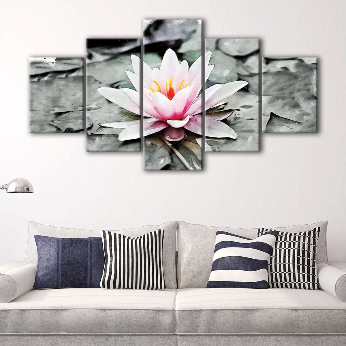 Pink Water Lily canvas art