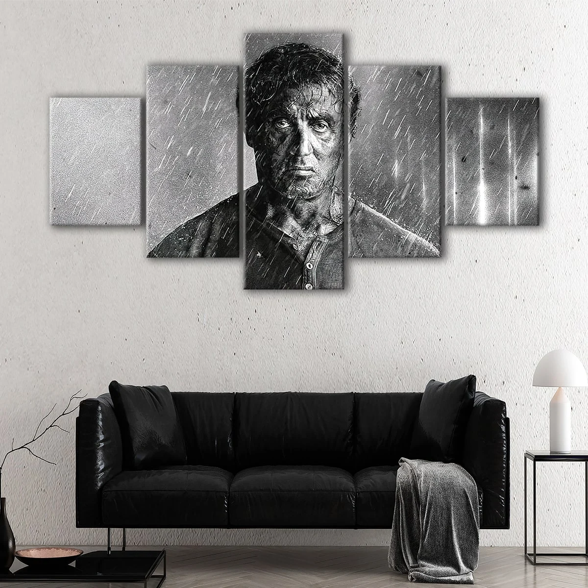Rambo Under The Rain canvas art