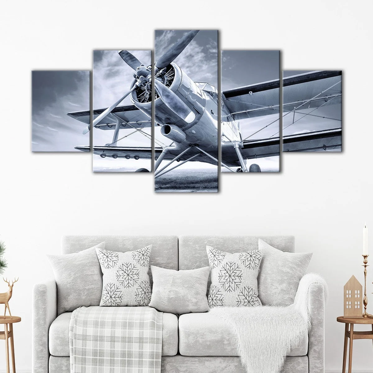 Old Biplane canvas art