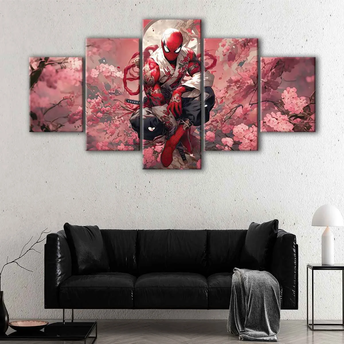 Spider Man Cherry Blossom canvas art