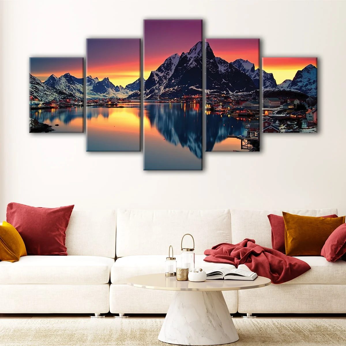 Sunset in Alps canvas art