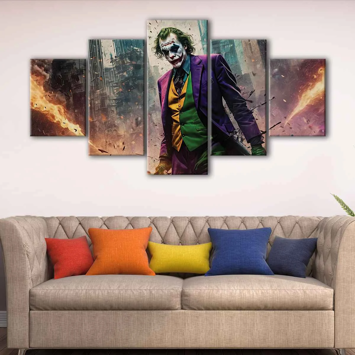 The Joker Mess canvas art