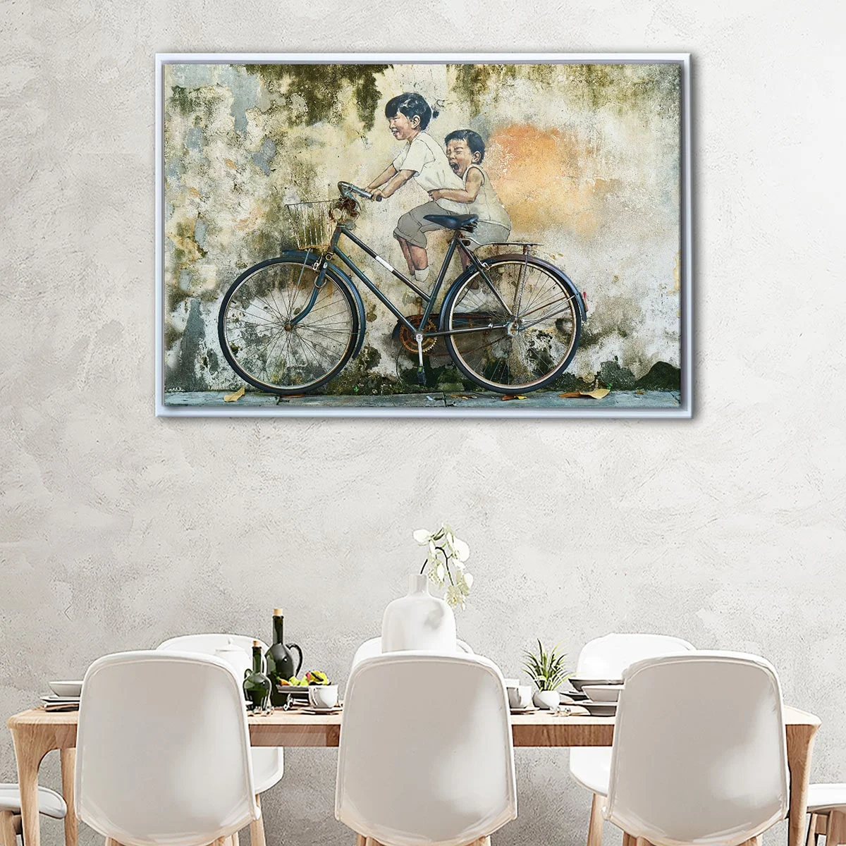 Graffiti Bicycle canvas art