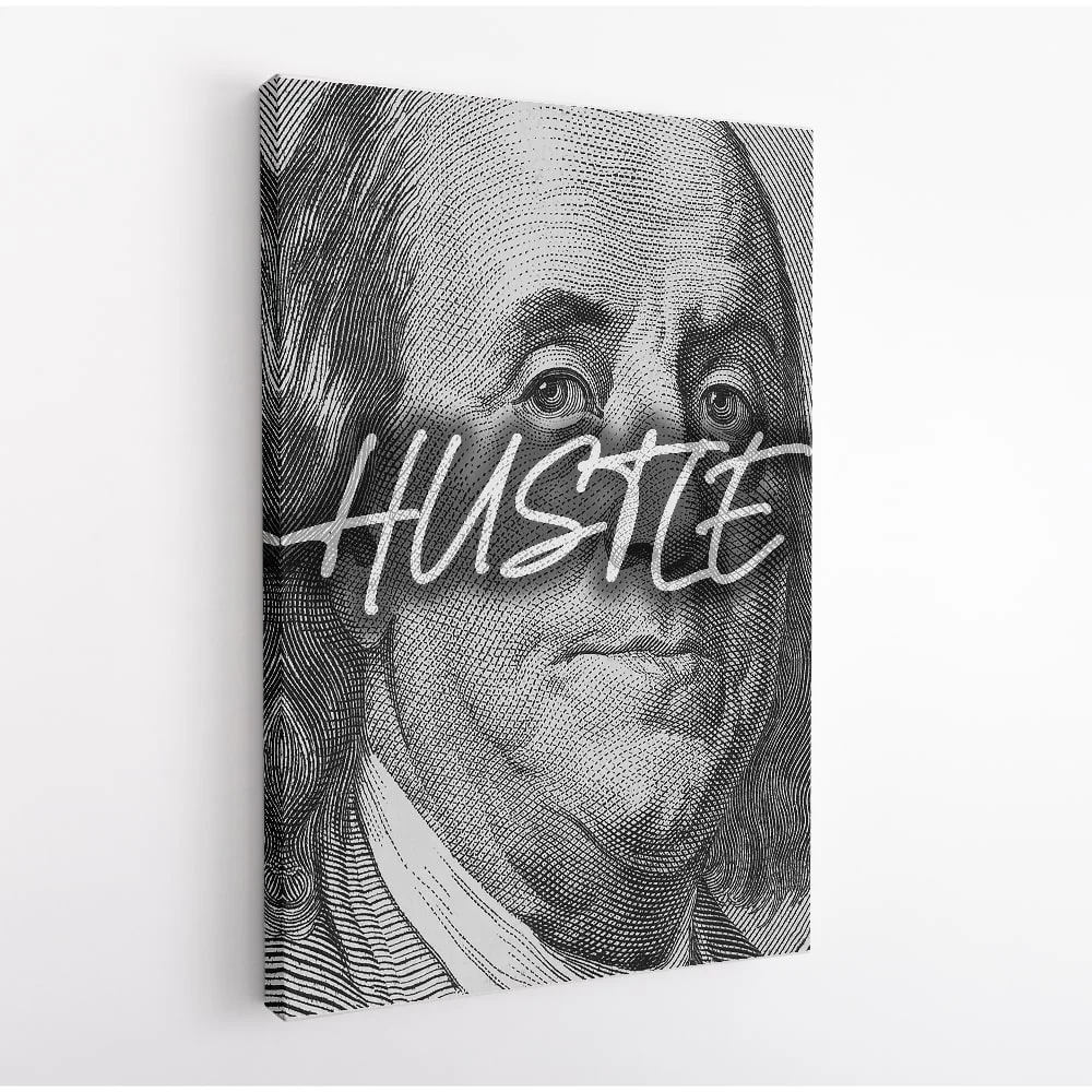 Benjamin Franklin Hustle canvas art