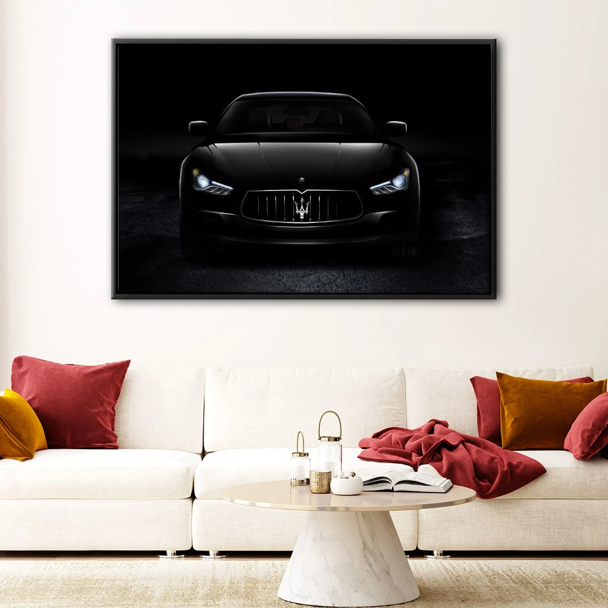 Black Maserati canvas art