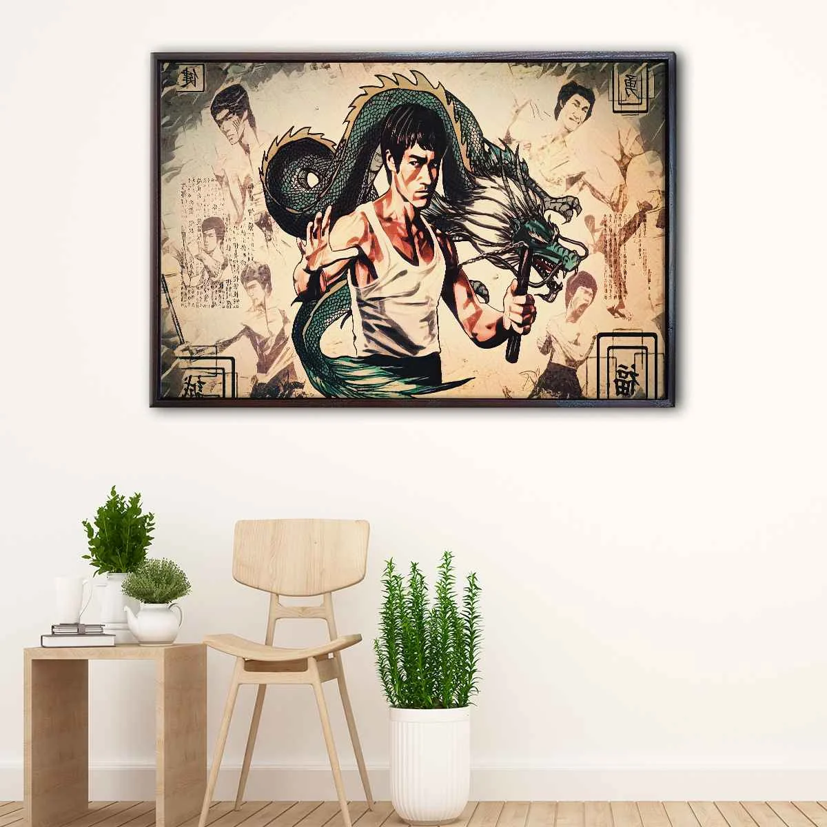 Bruce Lee Dragon canvas art