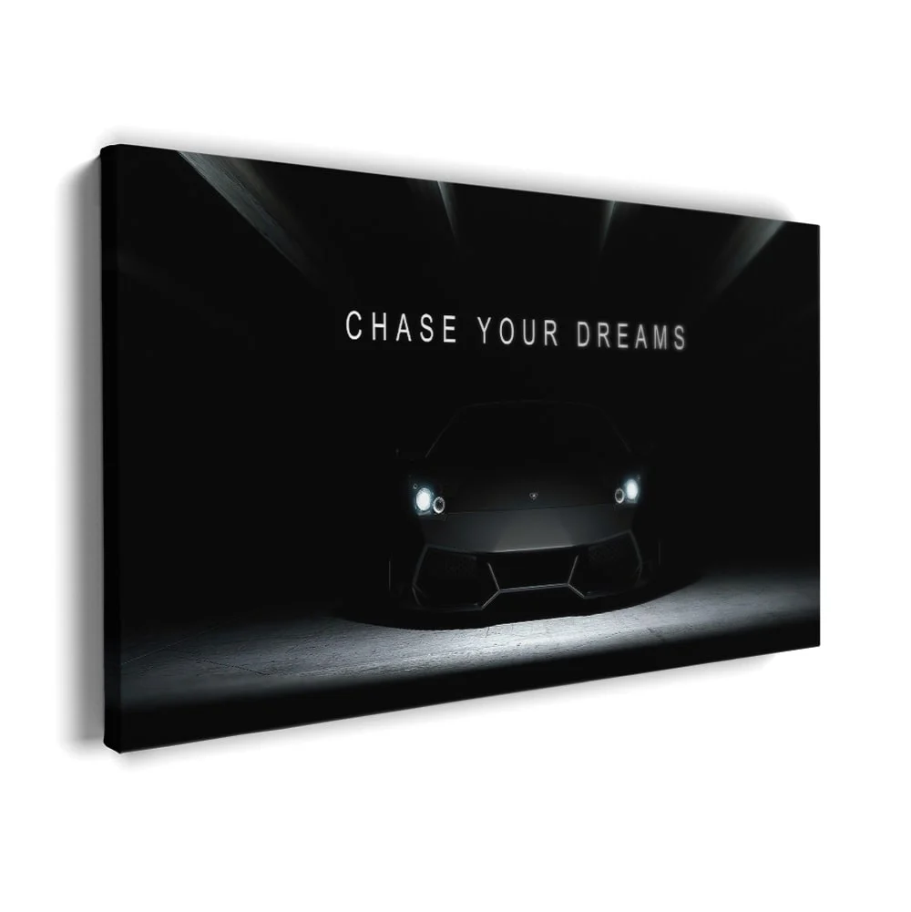 Chase Your Dreams Lambo canvas art