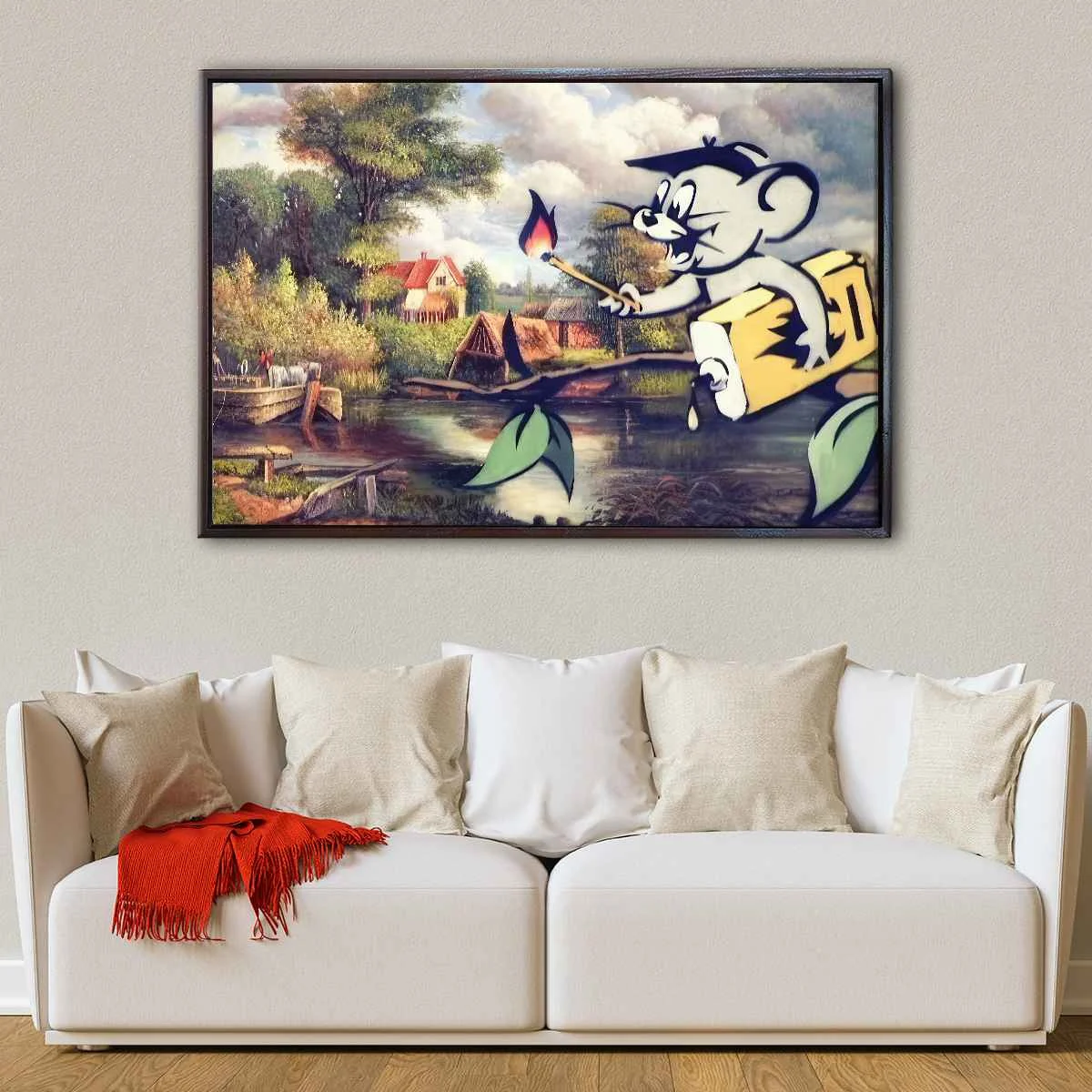 Corrupted Oil Jerry canvas art