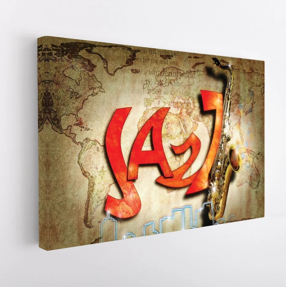 Jazz World canvas art