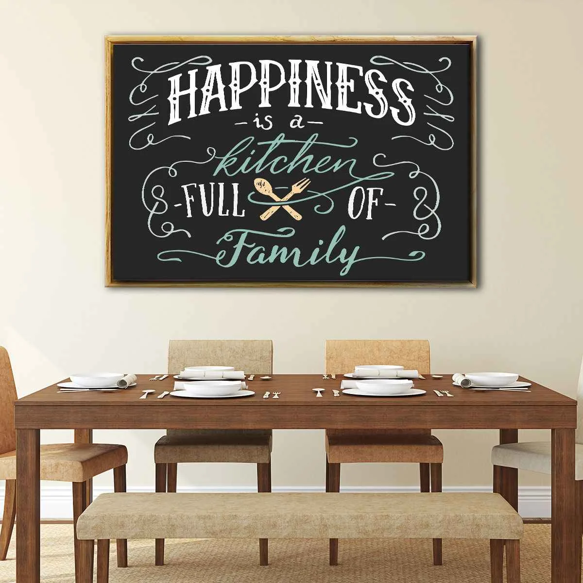 Kitchen Happiness canvas art