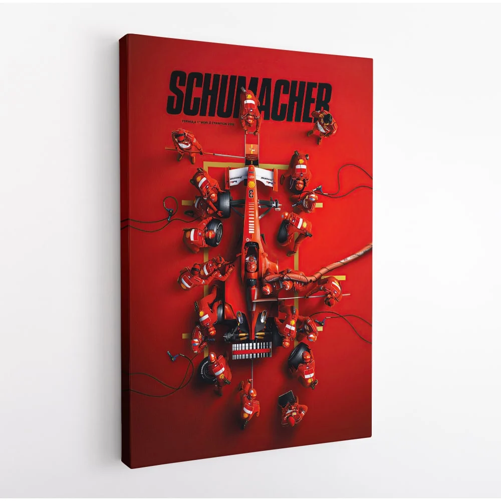 Michael Schumacher F1 canvas art