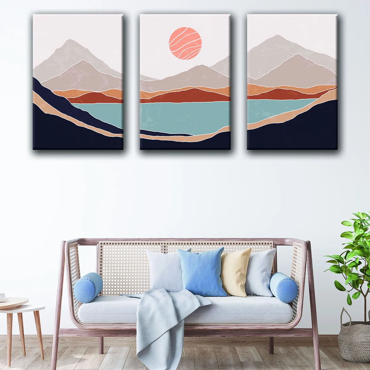 Minimalist Sunrise canvas art