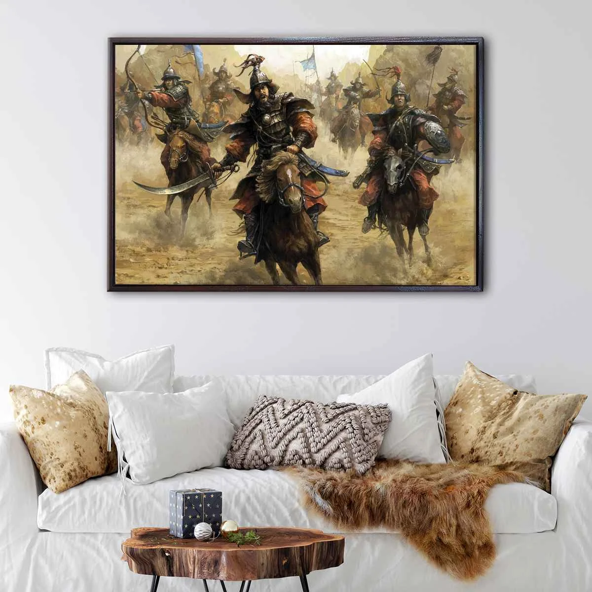Mongolian Warriors canvas art