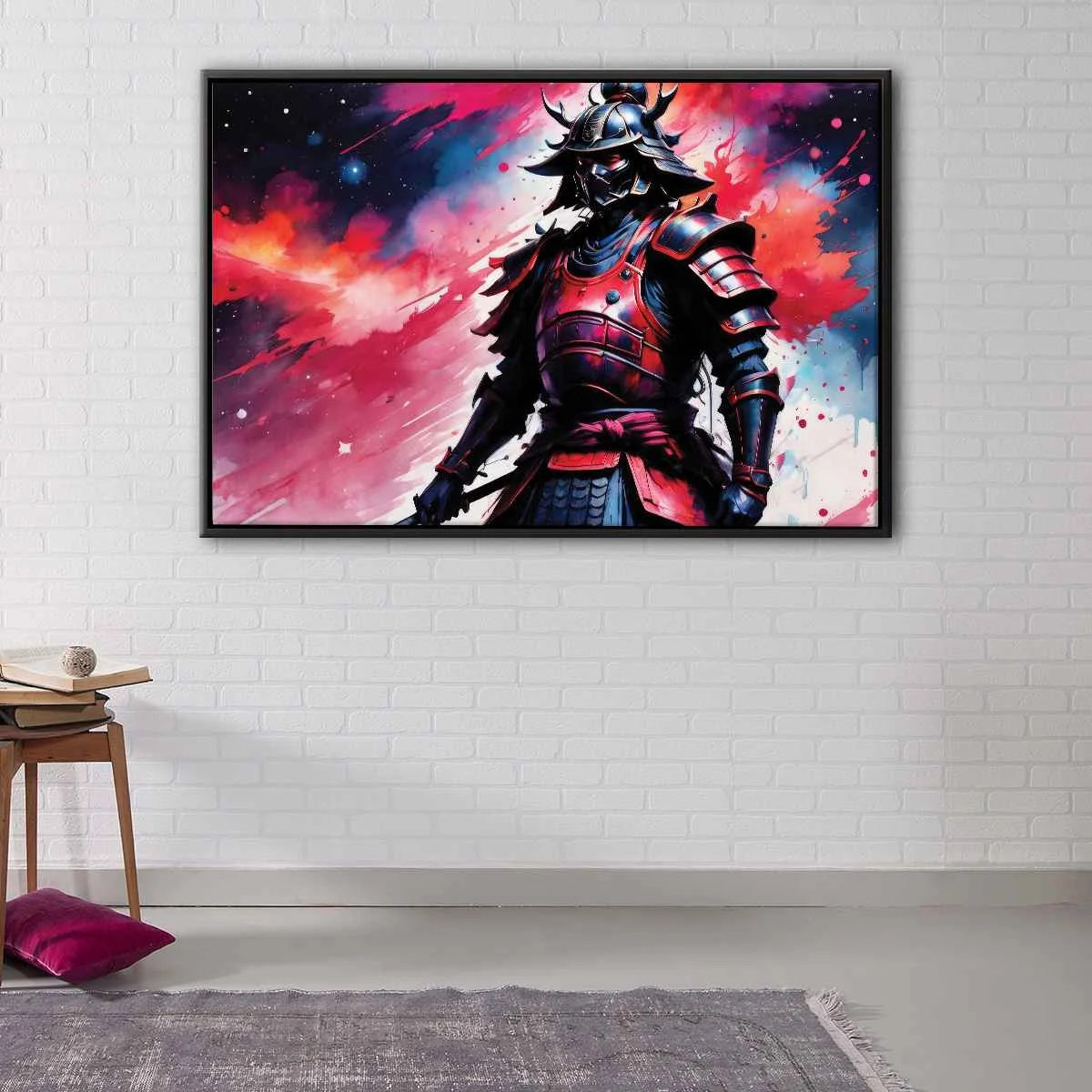 Red Samurai canvas art