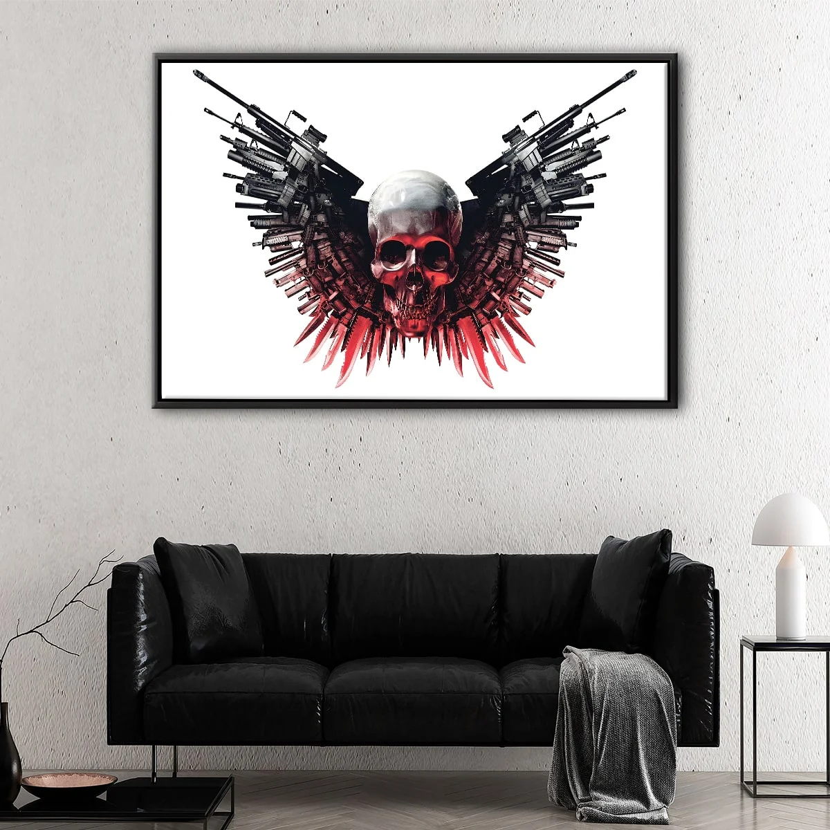 Skull Guns canvas art