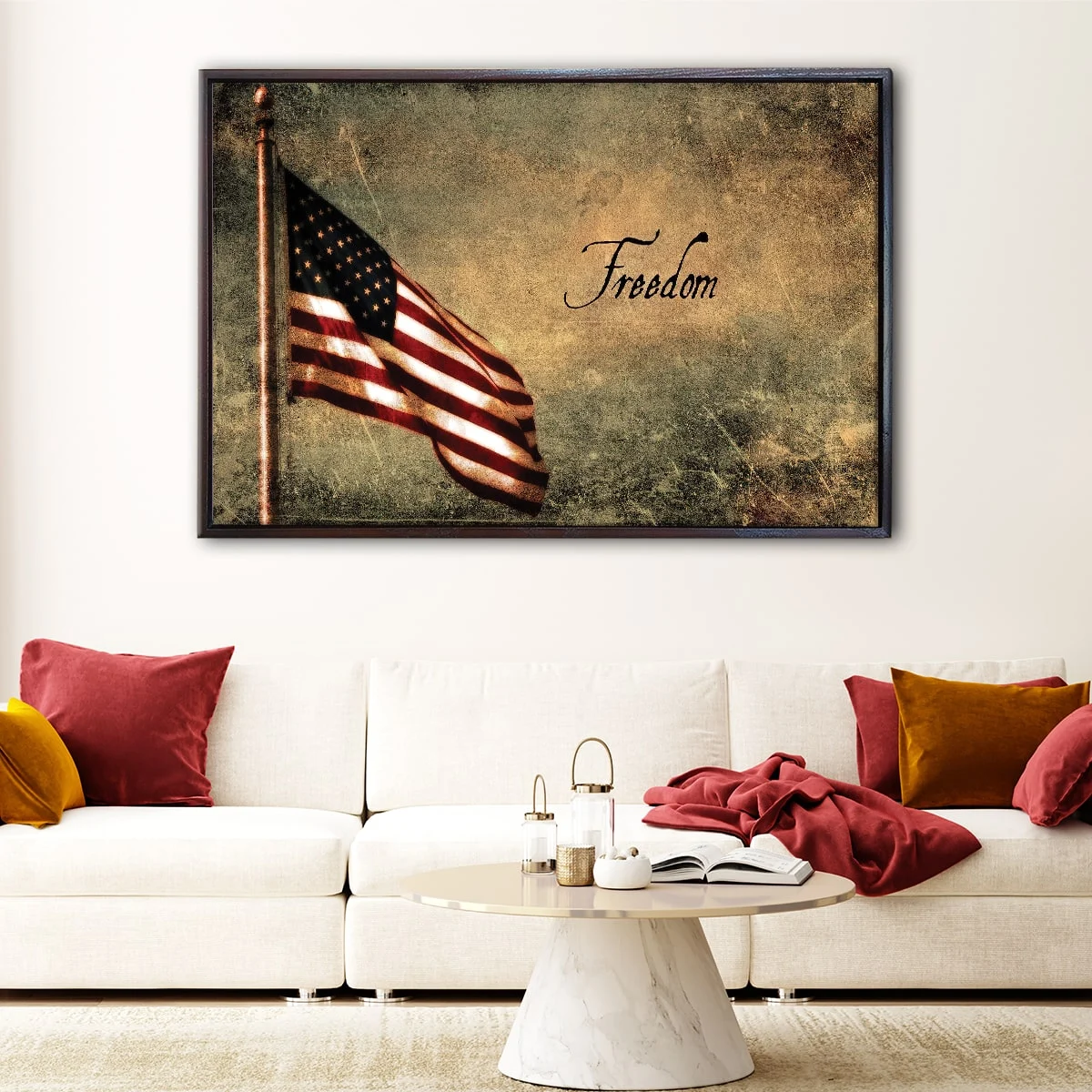 US Freedom canvas art