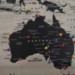 Modern Wood World Map with Push Pins - Image 10