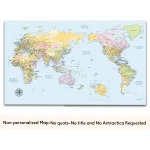 Pacific-Centered Push Pin World Map - Image 10
