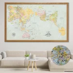 AuthaGraph Push Pin World Map - Classic Edition - Image 3