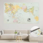 AuthaGraph Push Pin World Map - Classic Edition - Image 5