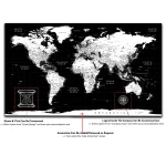 Dark Push Pin World Map - Image 7