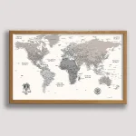 Farmhouse Push Pin World Map - Image 6