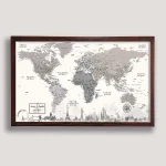 Monuments Push Pin World Map - Image 6
