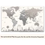 Monuments Push Pin World Map - Image 11