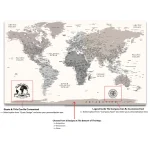 Monuments Push Pin World Map - Image 7