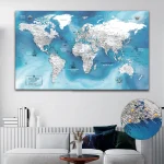 Pirate Push Pin World Map - Image 4