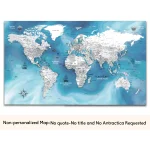 Pirate Push Pin World Map - Image 10