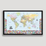 Push Pin World Map With Flags - Image 6