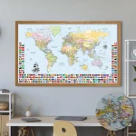 Push Pin World Map With Flags - Image 3