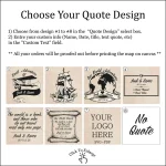 Vintage World Map with Push Pins - Image 11