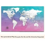 WaterColor Push Pin World Map - Image 11