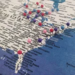 WaterColor Push Pin World Map - Image 8