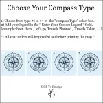 atlas wordl map compass