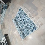 Blue Sheep Wool Carpet