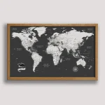 Executive Push Pin World Map - Image 6