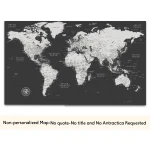 Executive Push Pin World Map - Image 12