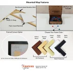 Modern Wood World Map with Push Pins - Image 12