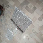 Gray Camel Wool Bedside Carpet