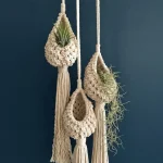 Handmade Macramé Plant Hanger with Tassel - Image 2